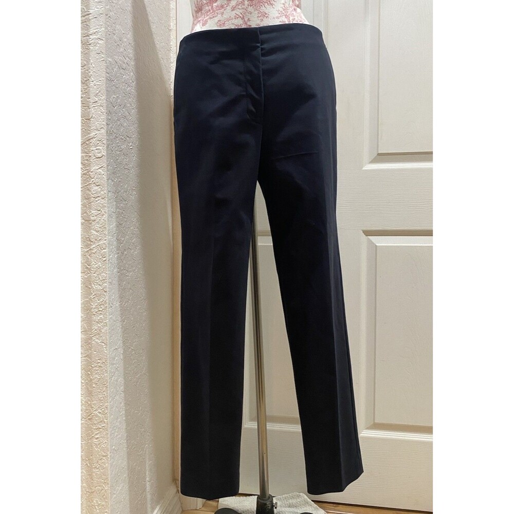 The Row Women’s Dress Pants Black Sz 8 31W Straight Leg Pleated High Rise